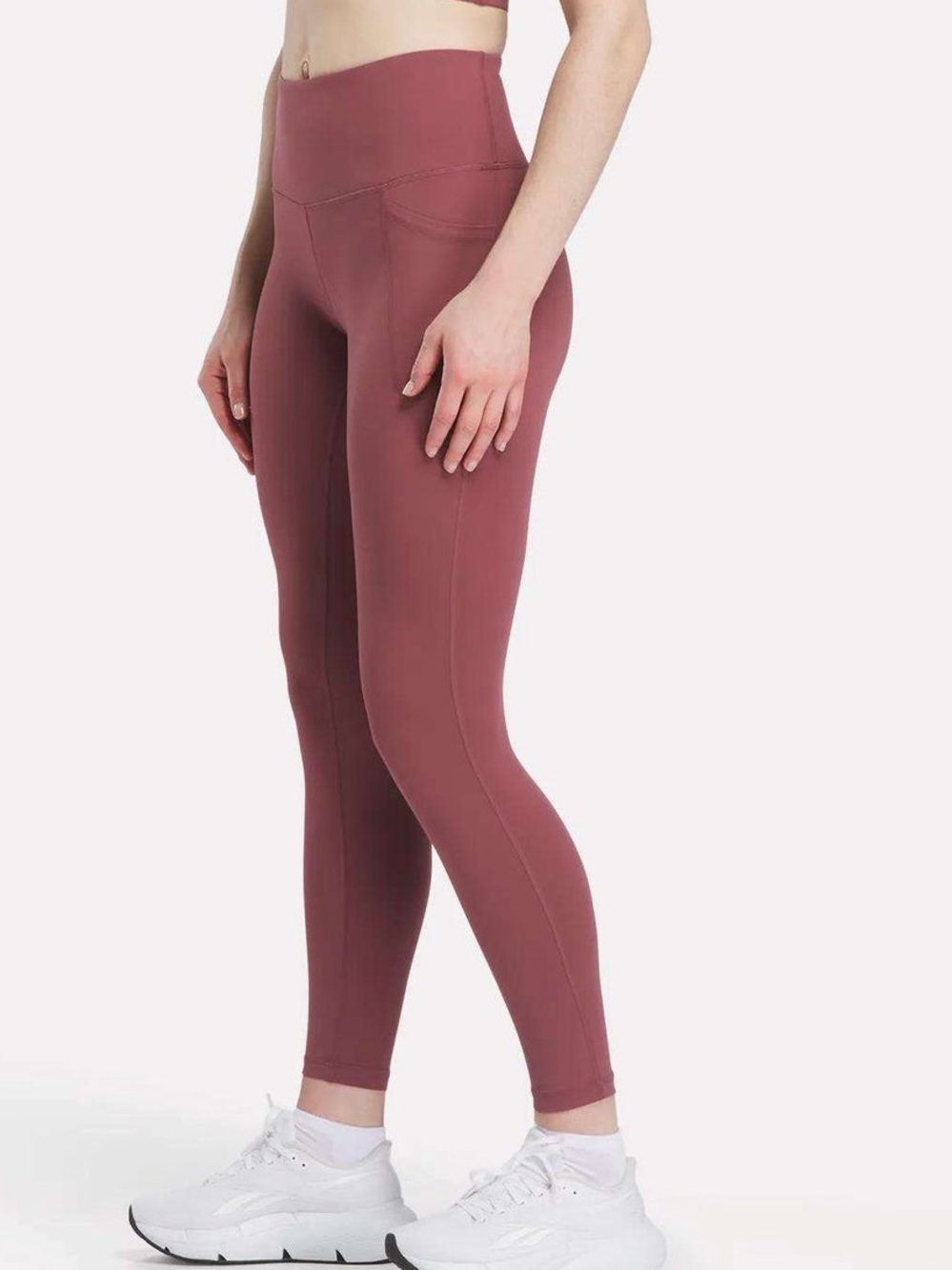 RBX High-Waist Performance Leggings in Mauve Rose